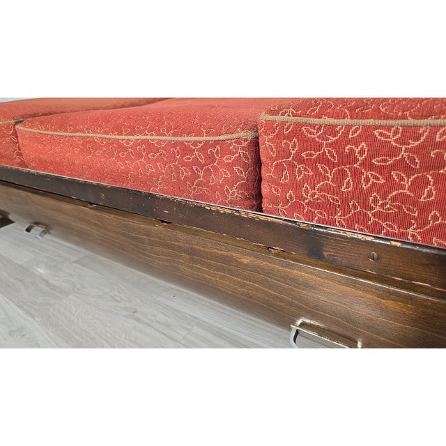 Wood Bauhaus Chrome Sofa by Robert Slezak for Slezak Factories, 1930s For Sale - Image 7 of 14