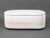Contemporary White Boucle Upholstered Storage Bench, Chairus Inc. label to underside. 18" H x 44" W x 16.5" D. Provenance:...