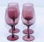 Glass Vintage French Amethyst Purple Hand-Blown Wine Glasses, Set of 4, Circa 1980 For Sale - Image 7 of 13