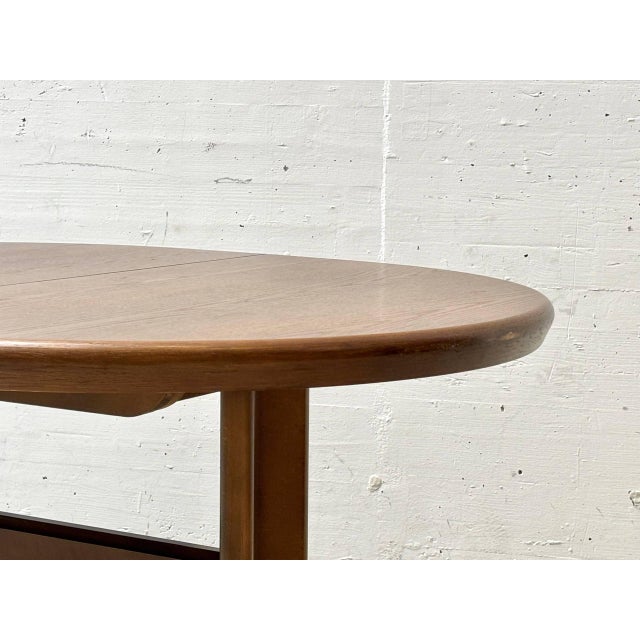 Extendable Oval Dining Table in Oak, 1970s For Sale - Image 11 of 17