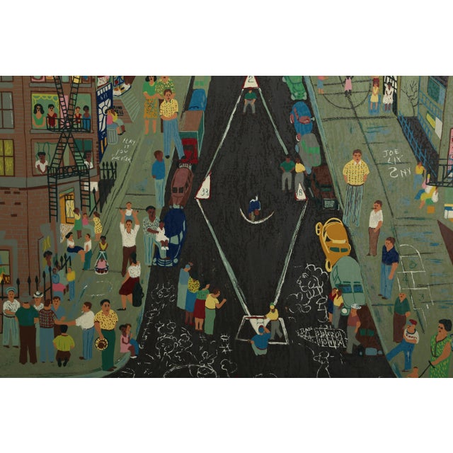 Stickball 1975 Screenprint on Arches Paper, signed, numbered, and dated in pencil Of 300, AP XXV 34 x 31 in. (86.36 x...