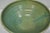 Vintage Primitive Green Glazed Ceramic Pottery Large Mixing Bowl W Handle For Sale - Image 14 of 18