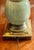 Stiffel Celadon and Brass Ostrich Egg Table Lamp For Sale - Image 9 of 12