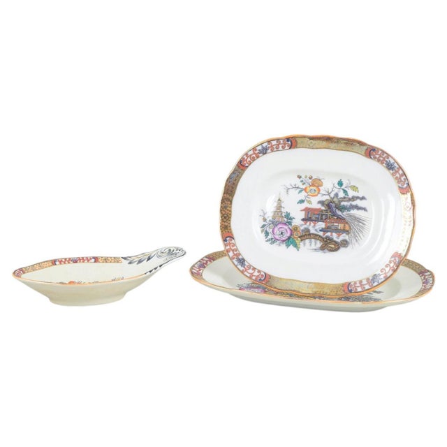 Japan Series Serving Dishes and Bowl from Rörstrand, Sweden, Early 20th Cenury, Set of 3 For Sale - Image 5 of 5