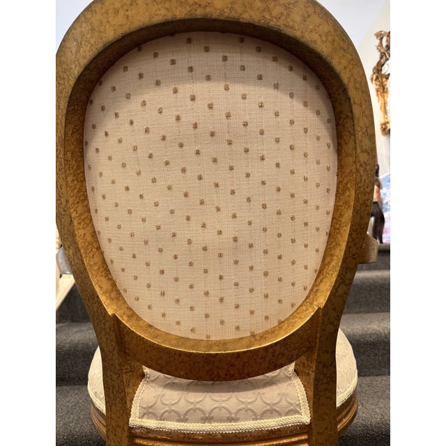 1920s Louis XVI Side Chair W/ Designers Fabric For Sale In Boston - Image 6 of 7