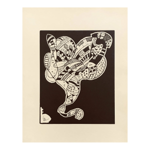 Kandinsky Woodcut for Klange 2 XXe Siecle 1975