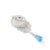 Metal 5.1ct Diamond Panther Pendant in 14k White Gold With 16.67ct Blue Topaz For Sale - Image 7 of 12