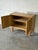 Wood Oak Two-Door Storage Cabinet With Reeded Detail Mid-Century Modern 1970s For Sale - Image 7 of 11
