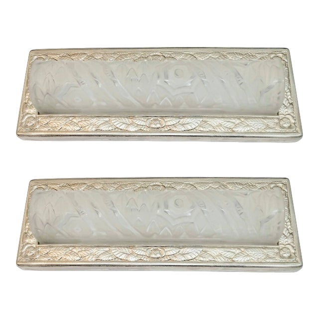 French Art Deco Wall Sconces by Schneider - a Pair For Sale