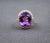16.00 Ct Vintage Amethyst & Diamond Ring Size 7.5 For Sale - Image 4 of 8
