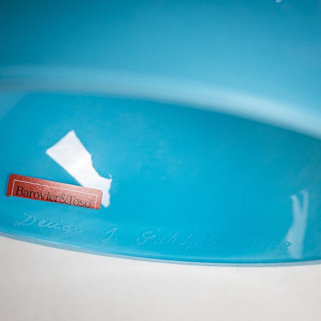 B.A.G. Series Red and Blue Vase from Barovier & Toso For Sale - Image 9 of 10