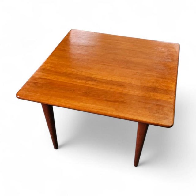 Wood Danish Square Coffee Table in Teak by Mikael Laursen for A/S Mikael Laursen, Denmark, 1960s For Sale - Image 7 of 7