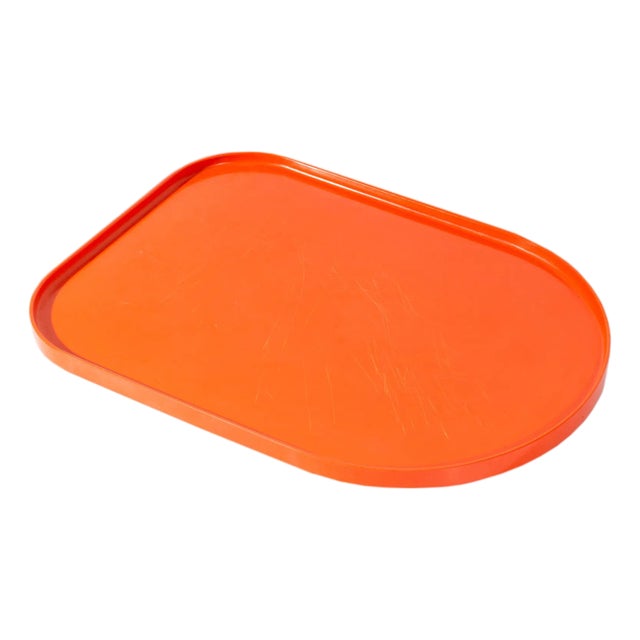 Orange Melamine Tray Designed by Massimo Vignelli for Heller For Sale