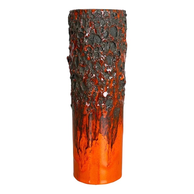 German Glaze Ceramic Studio Pottery Vase from Otto Keramik, 1970s For Sale