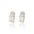 Arts & Crafts Natural Diamond Earring with 0.68 Cts Diamond and white onyx 8.69 Cts & 18k Gold For Sale - Image 3 of 6