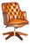 Vintage Tufted Leather Chesterfield Captain's Desk Chair For Sale