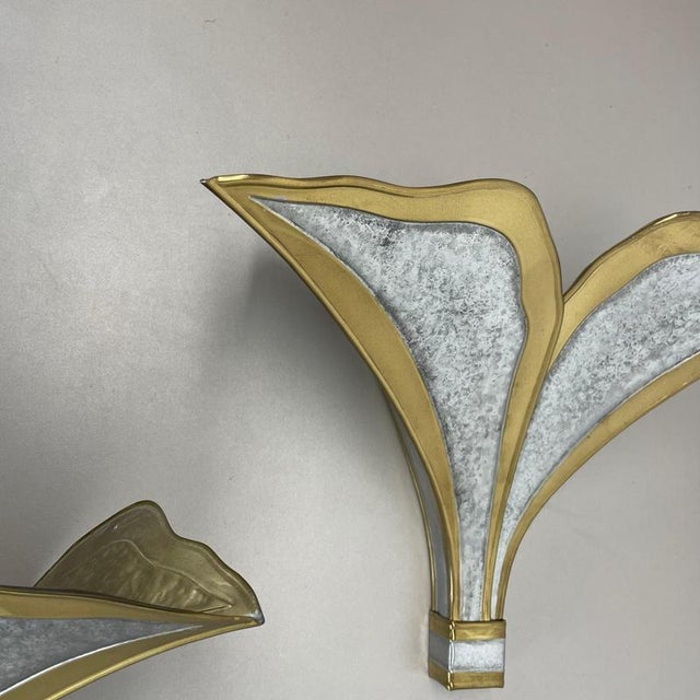 Bi-Color Wall Lights attributed to Henri Fernandez for Honoré, France, 1970s, Set of 2 For Sale - Image 11 of 18