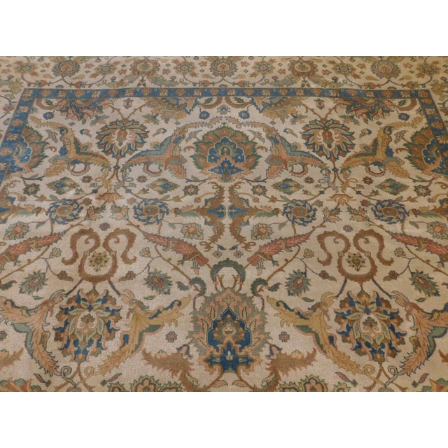 2010s Indo-Persian Hand-Knotted Rug - 9'2" x 12' For Sale - Image 5 of 12