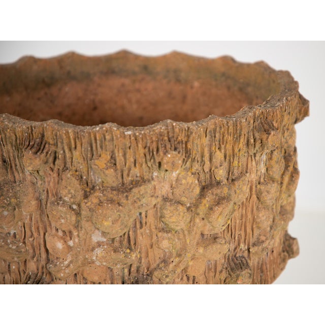 Faux Bois Terracotta Planter For Sale In New York - Image 6 of 10