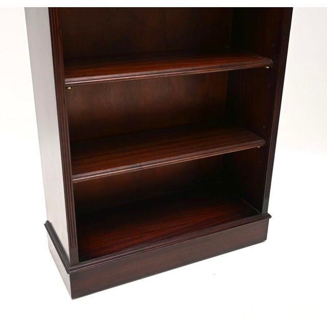 Brown Antique Georgian Open Bookcases, 1950s, Set of 2 For Sale - Image 8 of 10