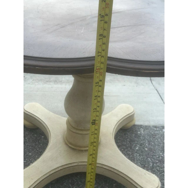 Mid-Century Modern Vintage Drexel Heritage French Country Quatrefoil End Tables For Sale - Image 3 of 9