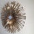 Vintage Gold Tone Metal Flower Mirror For Sale - Image 4 of 10
