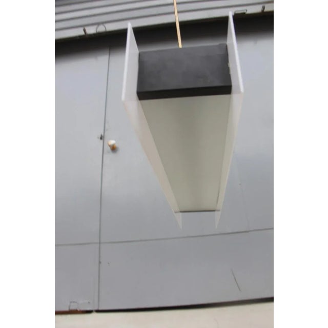 Mid-Century Acrylic Glass &amp; Brass Pendant, 1950s For Sale - Image 12 of 15