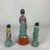 Wonderful little trio of famille rose porcelain figures. Intricately, hand-painted in vibrant colors. The measurement...