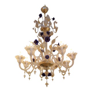 Andromeda - Fleur Di Lis Venetian Chandelier For Sale