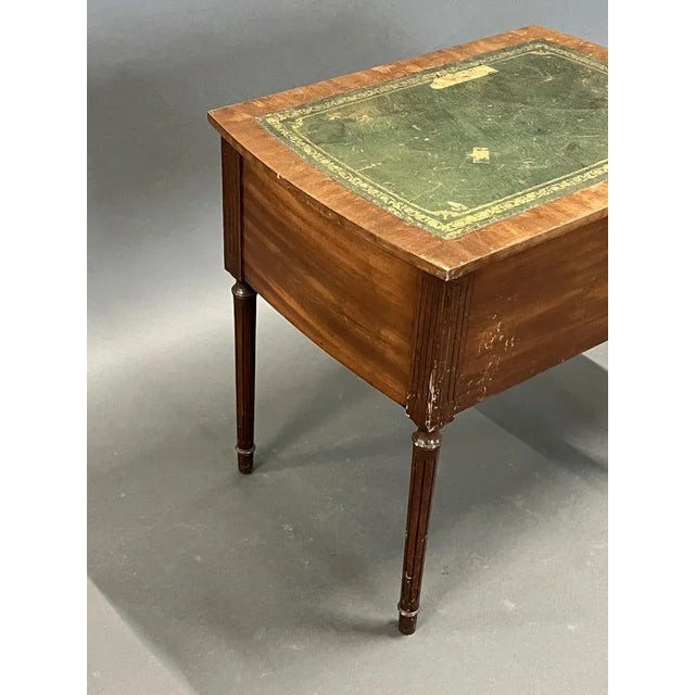 Antique Leather Bedside Table For Sale - Image 6 of 8