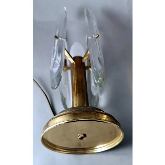Italian Table Lamps in Brass and Crystal by Sciolari Gaetano, 1970s, Set of 2 For Sale - Image 9 of 13