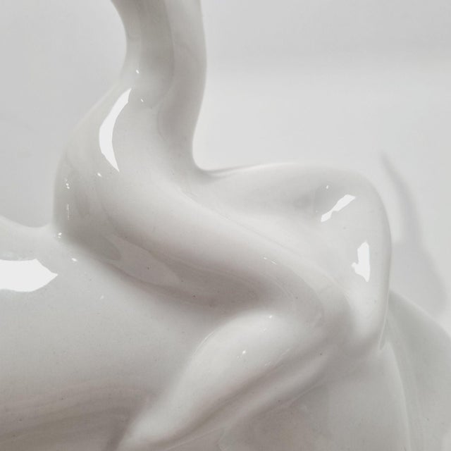 Mid-Century Art Deco Porcelain Lady Godiva Figurine by Jaroslav Ježek for Royal Dux, 1959 For Sale - Image 9 of 18