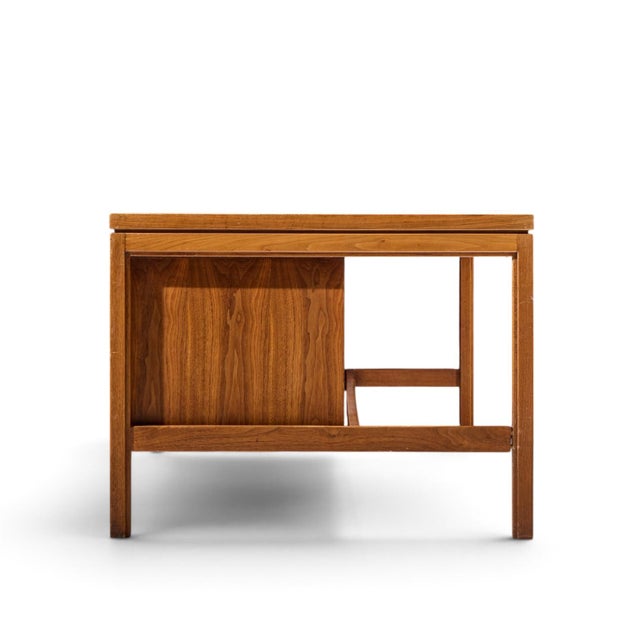 Mid 20th Century Jens Risom Mid Century Walnut Executive Desk For Sale - Image 5 of 13