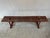 Earls 20th Century Rustic Swedish Wood Bench with Patinated Red, in Worn conditions. Designed 1920 to 1949