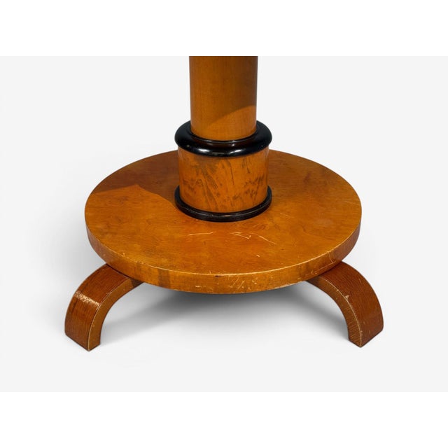 1930s Swedish Art Deco, End Table, Birch, Ebonized Wood, Sweden, 1930s For Sale - Image 5 of 9