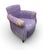 Hand-Tailored Moroccan Sabra Silk Club Chair For Sale - Image 4 of 11