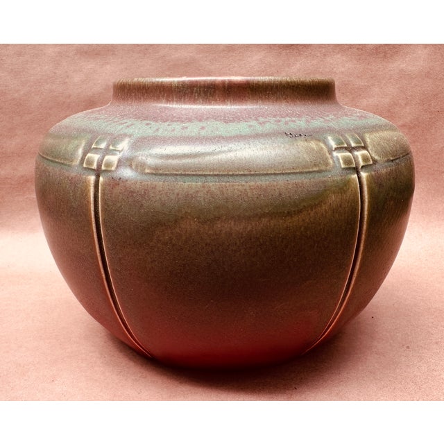 Rookwood Pottery Early Arts & Crafts Rookwood Geometric Vase For Sale - Image 4 of 7
