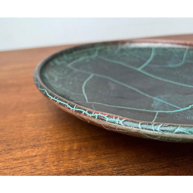 Art Deco German Studio Pottery Wall Plate by Richard Uhlemeyer, 1940s For Sale - Image 11 of 15
