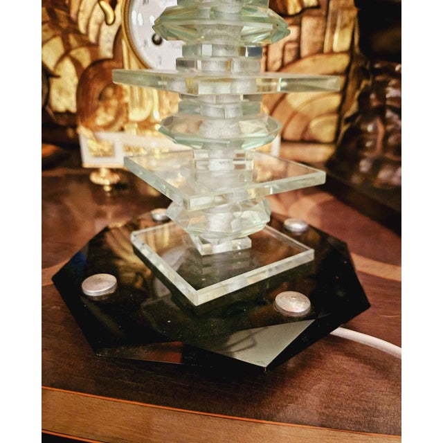 Art Deco Table Lamp in Opaline Glass, 1930s For Sale - Image 11 of 17