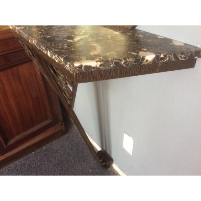 1920s Wrought Iron Console Table For Sale - Image 5 of 14