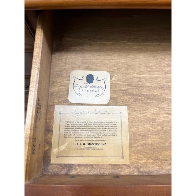 Mid 20th Century Stickley Cherry Chippendale Desk For Sale In Philadelphia - Image 6 of 6