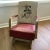 Vintage 1940's Bronco Buster Childs Rocking Chair. Original red seat and red arm design and white backrest with Bronco...