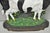 Early 20th Century Antique Black and White Dairy Cow Cast Iron Painted Large Figural Door Stop For Sale - Image 5 of 9