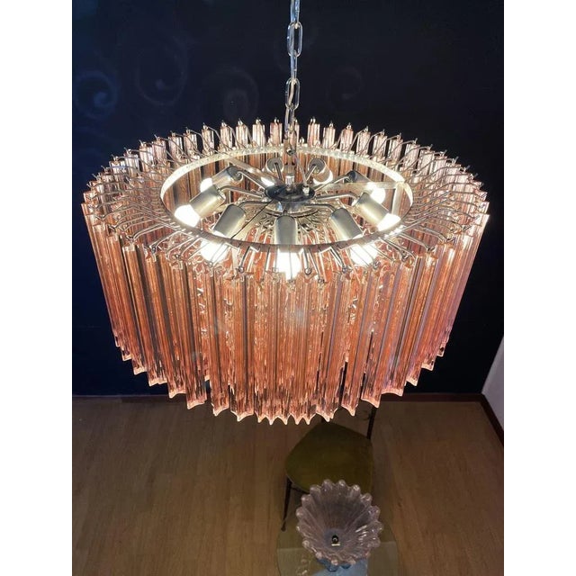 Large Triedri Chandelier in Murano Glass For Sale - Image 18 of 18