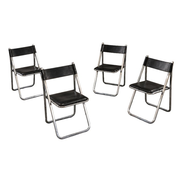 Postmodern Tamara Folding Chairs from Arrben, Italy, 1970s, Set of 4 For Sale