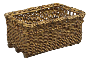 Antique Industrial Factory Wicker Basket
