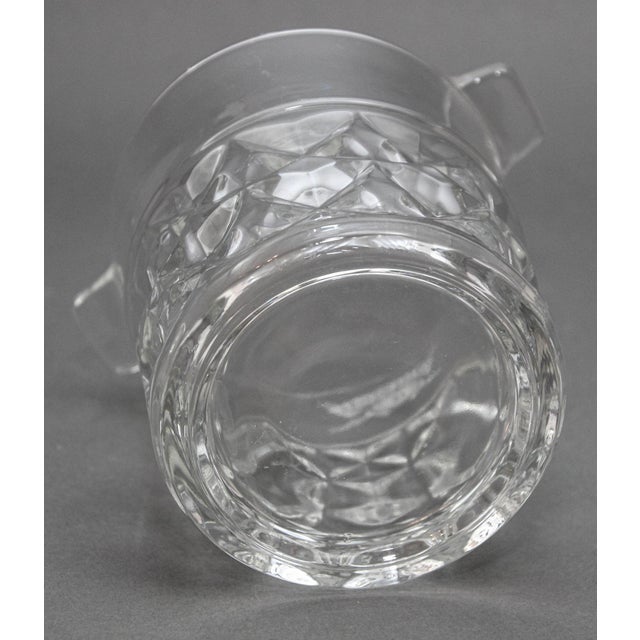 Vintage Heavy Cut Glass Ice Bucket Chivas Regal France 1980s For Sale - Image 9 of 12