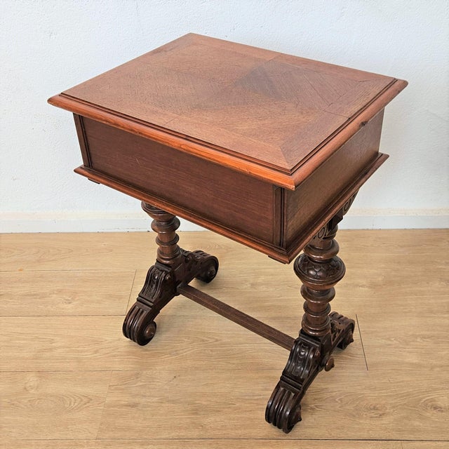 Antique Wilhelminian Sewing Box with Drawers For Sale - Image 3 of 14