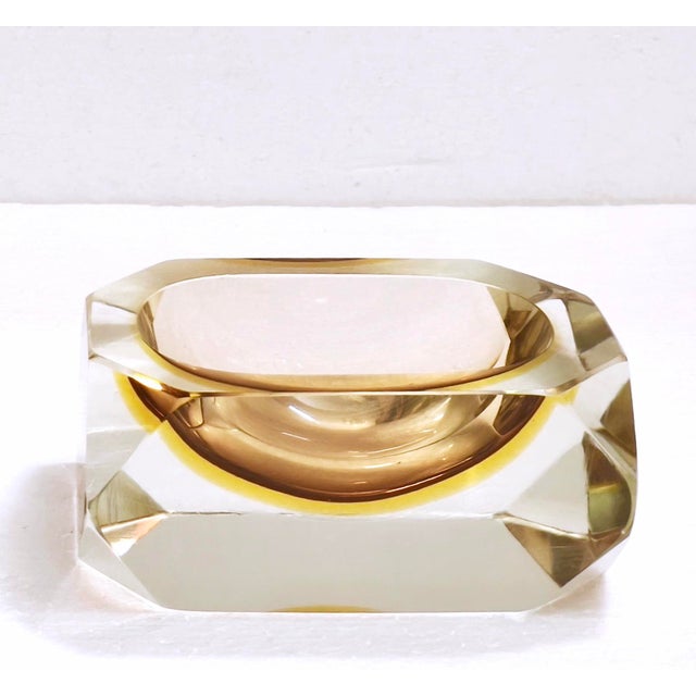 Vintage Murano Sommerso Glass Ashtray by Bucella Cristalli, 1960s For Sale - Image 8 of 18