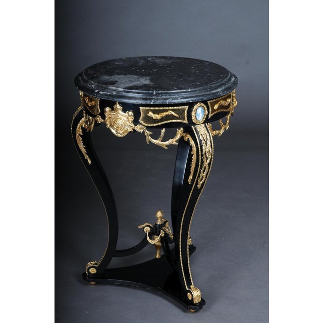 Wood French Napoleon III Salon Side Table For Sale - Image 7 of 15